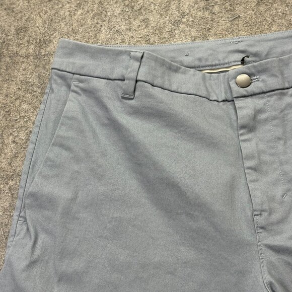 Lululemon Commission Shorts Men 34 Light Blue Stretch 9" Chino Bermuda Classic - Picture 2 of 14